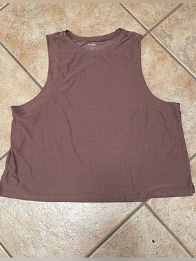Old Navy Cloud Motion Mauve-Brown Cropped Tank